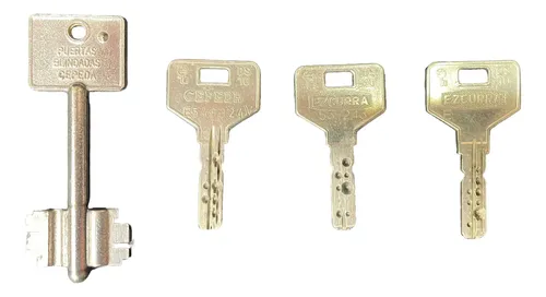 Modelos de llaves para puertas blindadas Cepeda